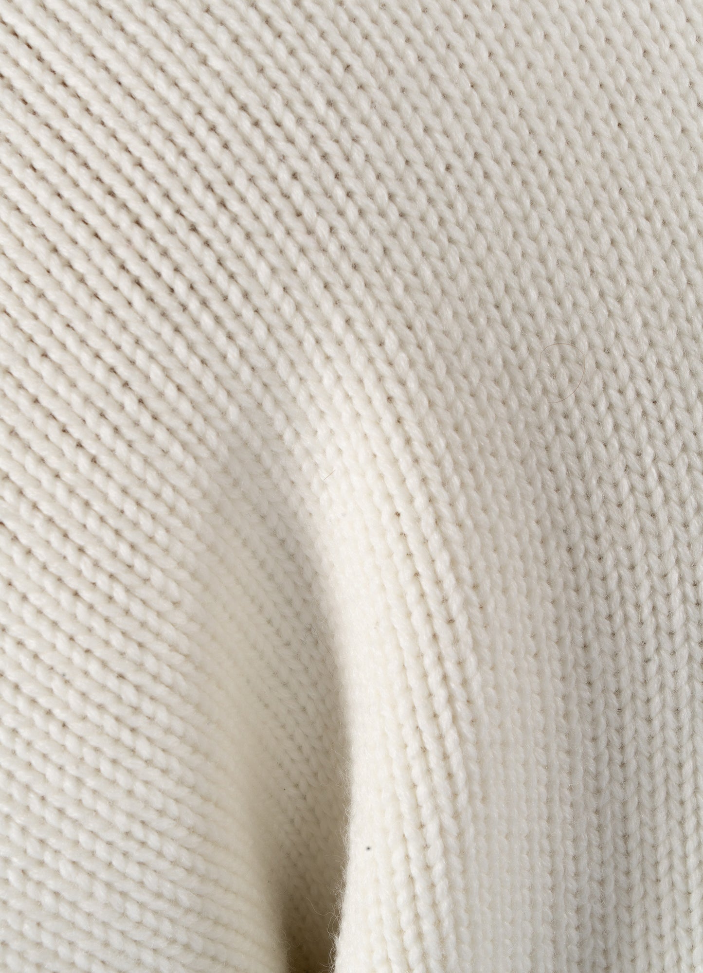 LOGO KNIT SWEATER CREAM